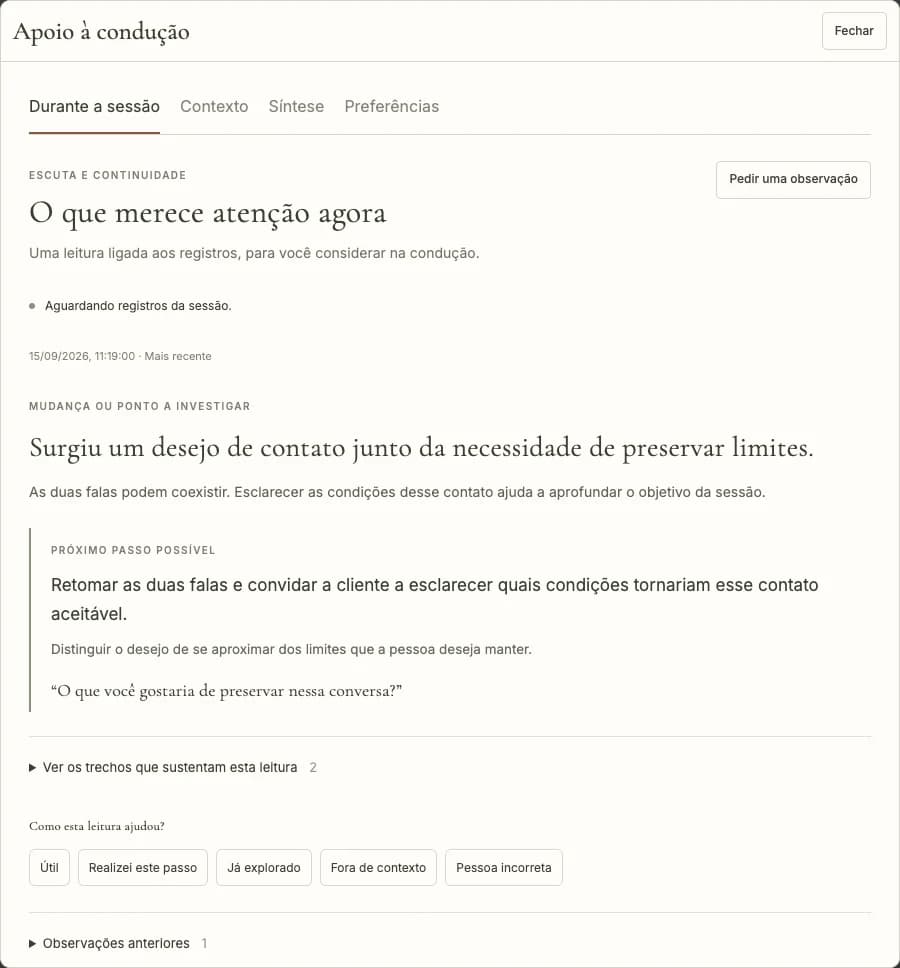 Painel de IA assistida para perguntas e síntese