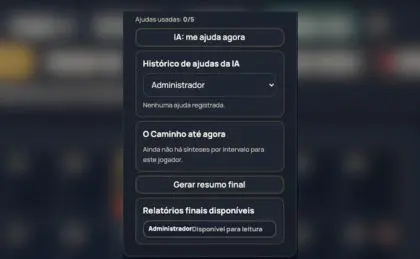 Painel de IA assistida para perguntas e síntese