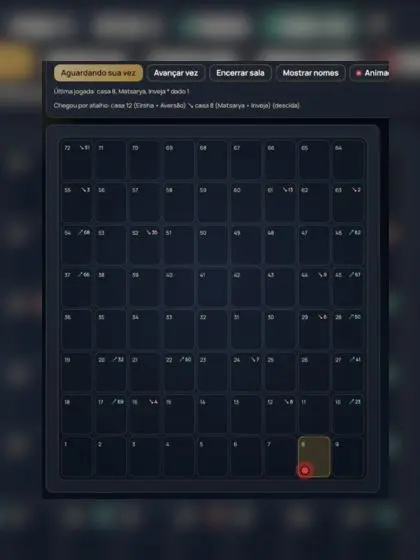 Sincronia do campo 2D entre todos os participantes