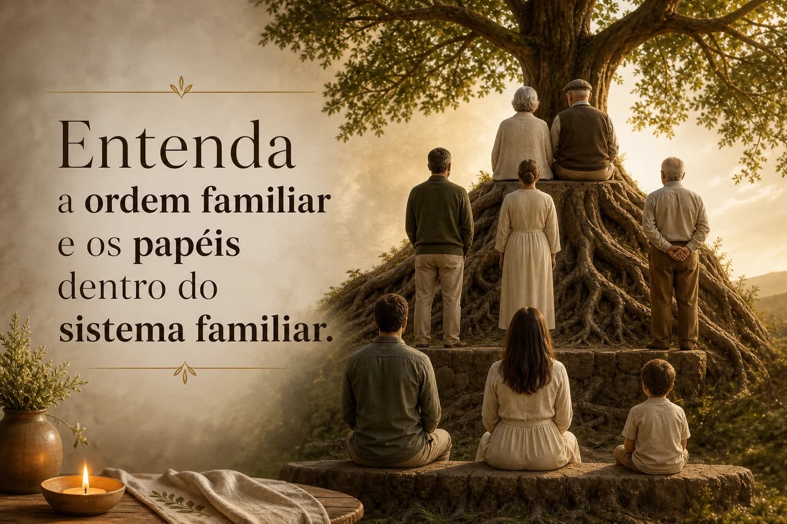 Imagem editorial para Ordem Familiar e Papéis: Compreendendo Dinâmicas Sistêmicas no canal constelacao blog.