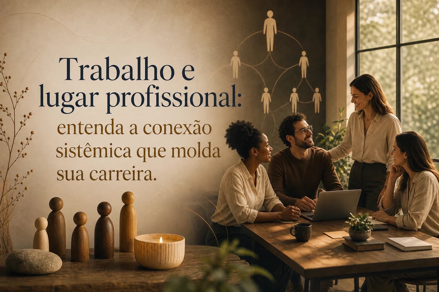 Imagem editorial para Trabalho e Lugar Profissional: Uma Perspectiva Sistêmica no canal constelacao blog.